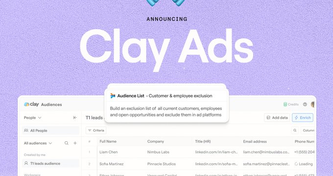 Clay's new ad tool promises higher match rates with dynamic audiences
