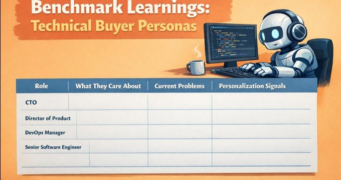 Cold email benchmarks: Technical buyers reply at 5.2%