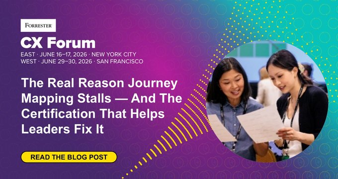 Forrester's journey mapping wake-up call: certification fixes the 83% stall rate